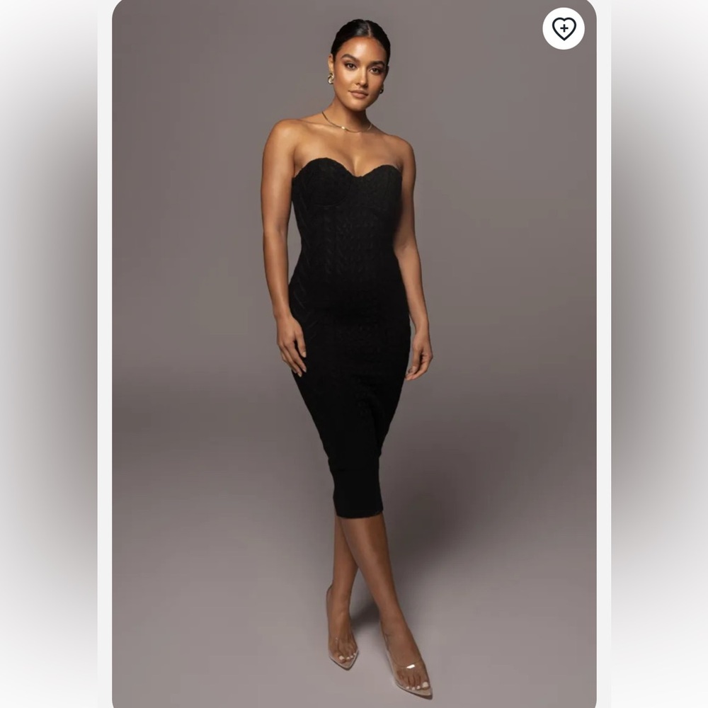 NWT Jluxlabel Black Bustier Dress
